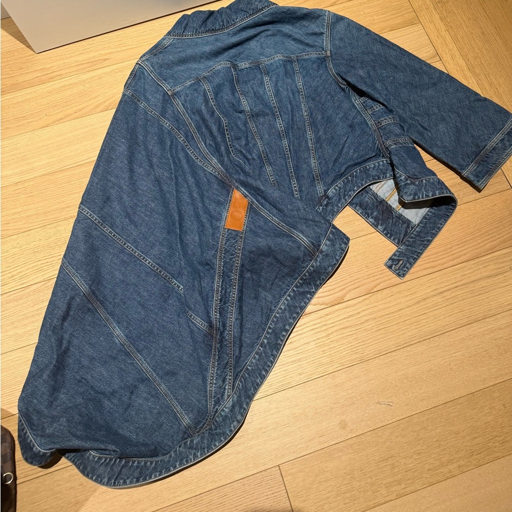 Loewe Assymetric Denim Jacket Size 36 View 2